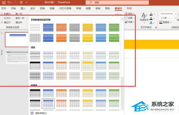 PPT如何设置表格样式？PPT设置表格样式的方法