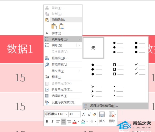 PPT表格项目符号怎么打？PPT表格添加项目符号的方法