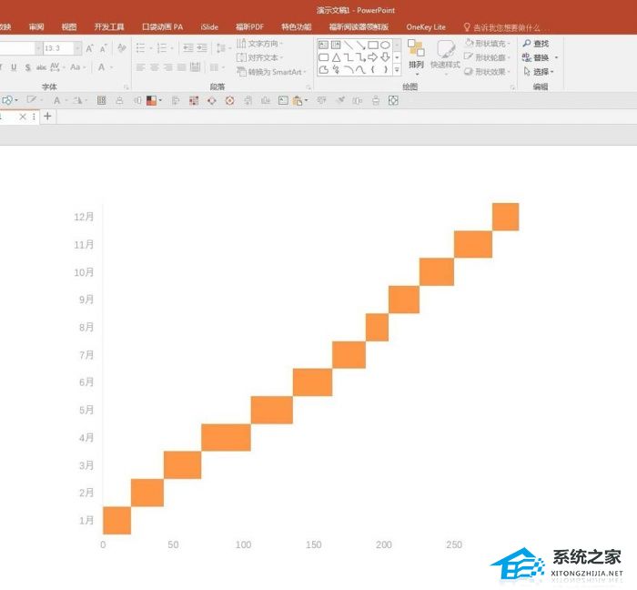 PPT如何制作上下阶梯效果？PPT条形图制作上下阶梯效果的方法