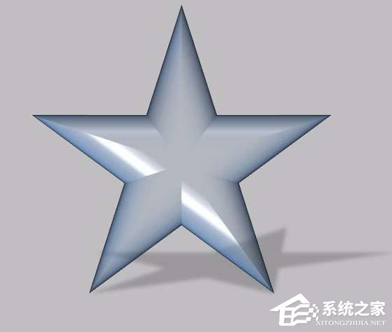 PPT绘制立体的透明五角星效果的详细步骤